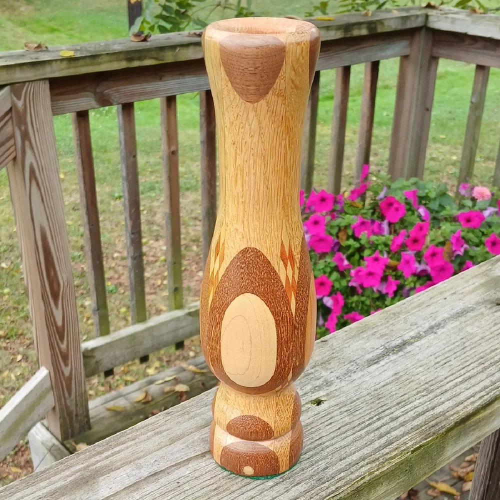 Wood Inlay Vase 10